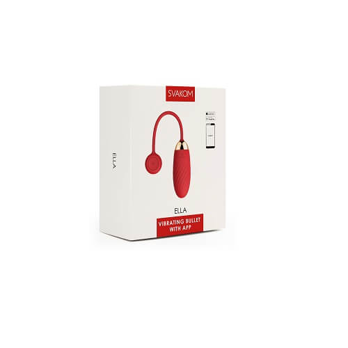 Svakom Ella APP Controlled Silicone Vibrating Egg Red