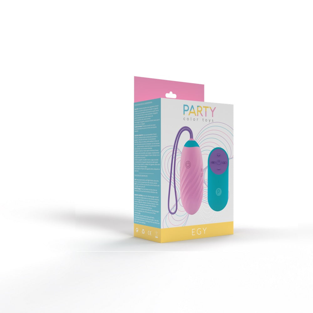 Party Color EGY Vibrating Love Egg Pink