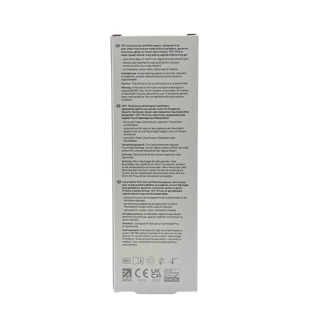 YES Vaginal Moisturising Gel-100ml gynaecologist recommended
