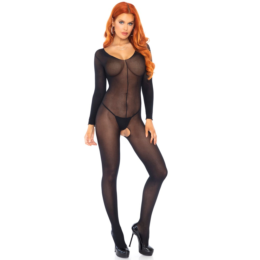 Leg Avenue Sheer Long Sleeves Bodystocking